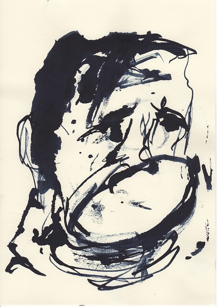 Obstesser 5 (12-teilig), 2018 – 29,7 x 21 cm; Tusche auf Papier