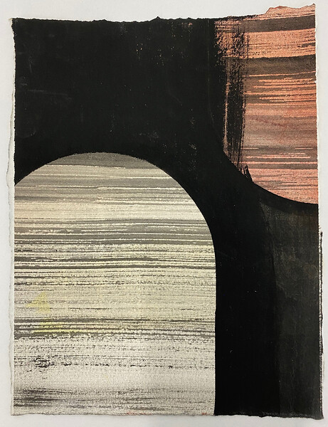 Striped Licht, 2014 – 22 x 16,5 cm; Kasein und Pigment auf Papier