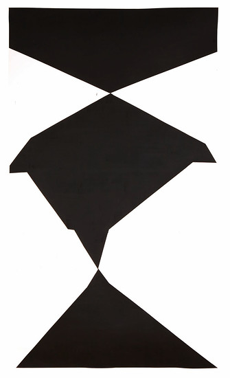 Martina Essig, Ohne Titel 2011 / 19, 2011 – ca. 188,4 x 108,8 cm; Acryl, Aquarell auf Papier