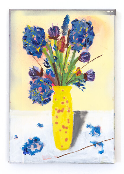 Johannes  Listewnik, Für Jasmin, Rework #31, 2020 &ndash; 35 × 24 cm; Öl und Acryl auf Papier auf Baumwolle und Keilrahmen; Foto: Studio Johannes Listewnik