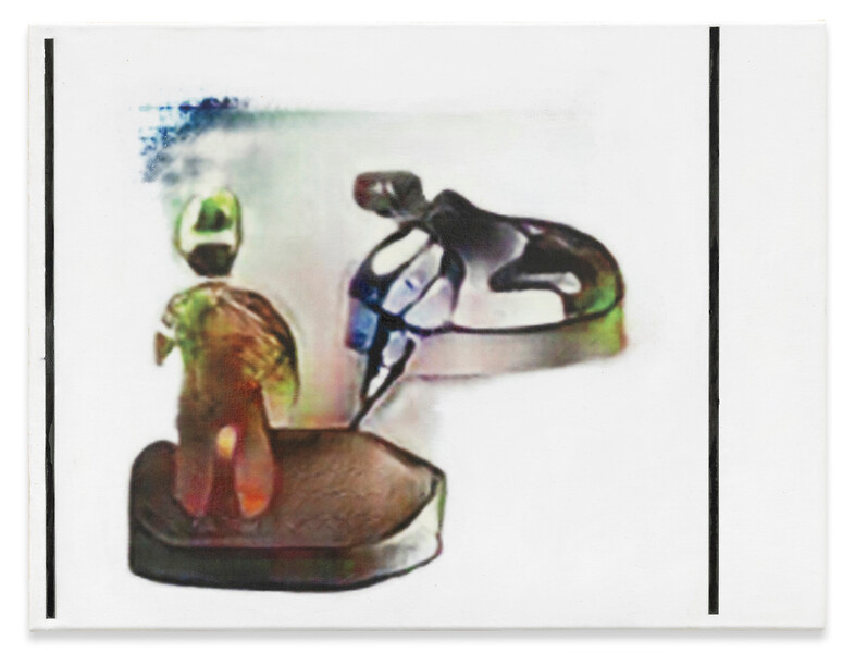 Untitled, 2019/20 &ndash; 50 x 65 cm; Pigmentdruck, Gesso, Acryl, Firnis auf Leinwand; Foto: Timo Ohler