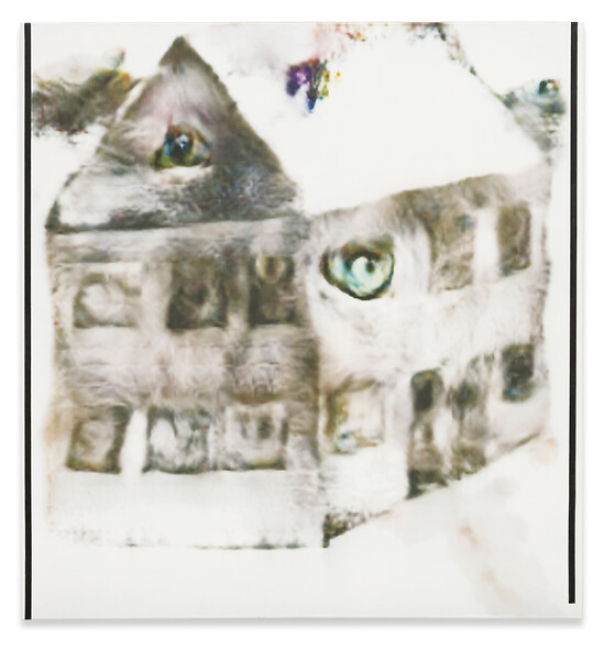 Untitled, 2019/21 &ndash; 150 x 140 cm; Pigmentdruck, Gesso, Acryl, Firnis auf Leinwand; Foto: Timo Ohler