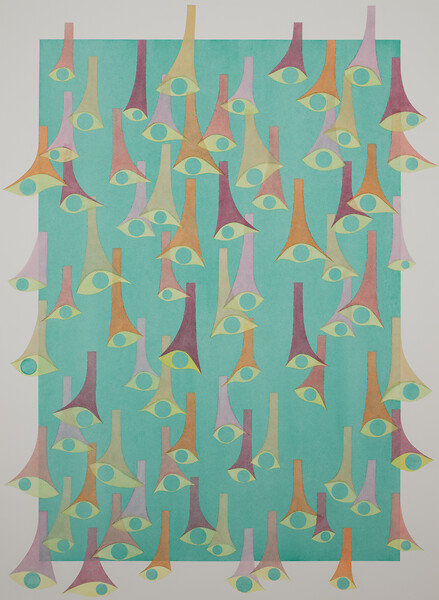 Ohne Titel (für D. 5), 2025 &ndash; 74 x 54 cm; Aquarell, Papier; Foto: Annette Kradisch