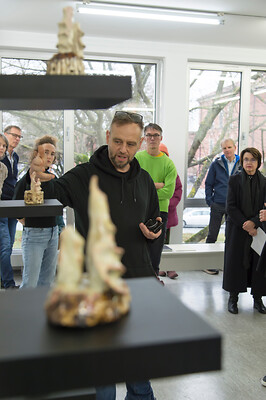 Markus Putze, Künstlergespräch 11/2025 (Foto: Rainer Kradisch)