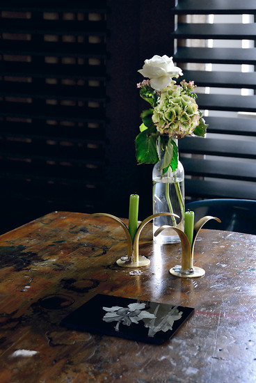 „,Vanda Miss Joaquim (2)’ auf Daniels Küchentisch, München 2014“, 2014|2014 &ndash; Ed. 2 von 3+1; 72,5 x 48,5 cm; Giclée-Druck auf Papier, Diasec