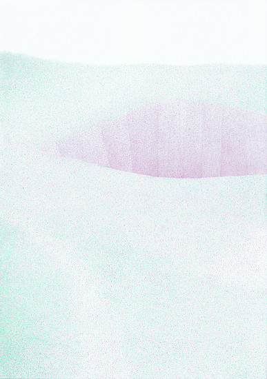 Le Trou, 2010 &ndash; 29,7 x 21,0 cm; Buntstift auf Papier, Aludibond