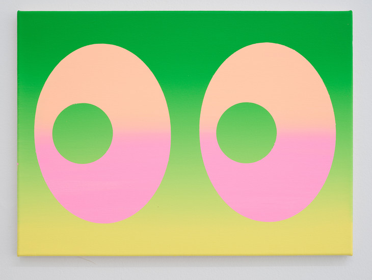 B 634, 2018 &ndash; 40 x 55 cm; Acryl auf Leinwand; Foto: Annette Kradisch