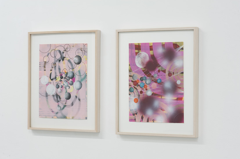 Gisela Kleinlein, Ohne Titel, 2011 &ndash; jeweils 29,7 x 21 cm; Mischtechnik auf Papier; Foto: Annette Kradisch