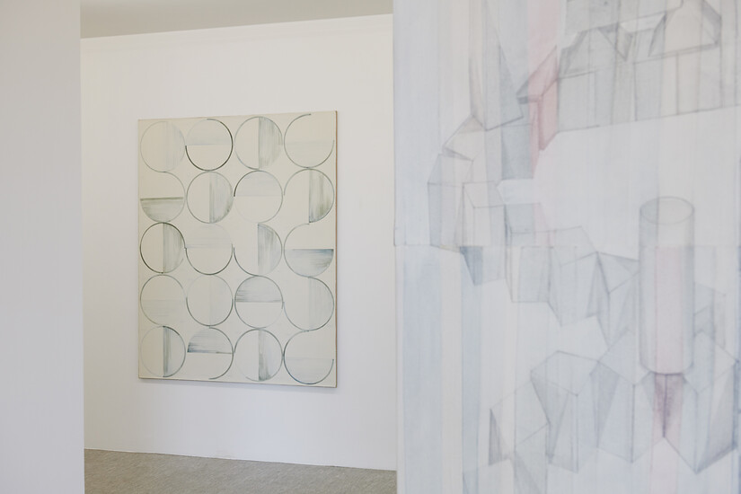 Ausstellungsansicht Jasmin Schmidt - Immer der gleiche Raum &ndash; Foto: Annette Kradisch