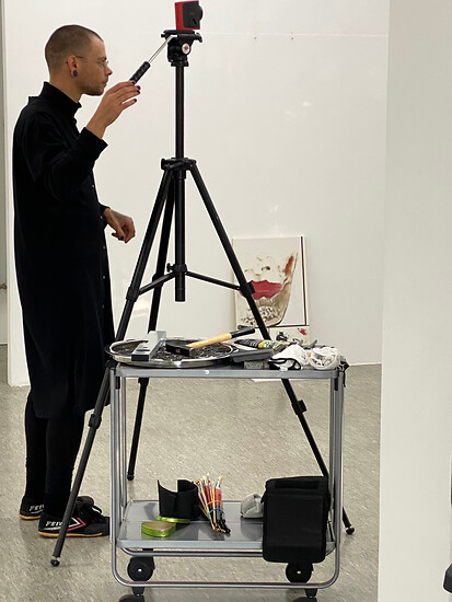 Ausstellungsaufbau: MICHAEL FRANZ BILDER &ndash; Foto: Oechsner Galerie