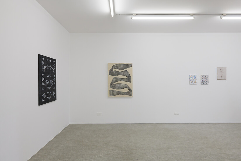 Ausstellungsansicht Jasmin Schmidt - Immer der gleiche Raum &ndash; Foto: Annette Kradisch