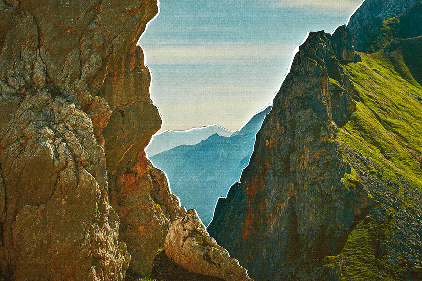 Broken Prospect (Tatjatörl, Österreich), 2015/2020 &ndash; aus Burning Heart, 19-teilige Werkserie, 2020
58 x 87 cm, Archival Pigment Print auf Rice Papier, Auflage: 3 + 2 AP, Courtesy Oechsner Galerie