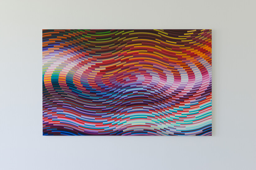 EP109, 2017 &ndash; 125 x 198 cm; Öl auf Aluminium; Foto: Annette Kradisch