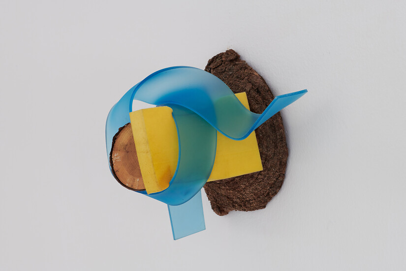 Wall Trunks III, 2024 &ndash; 23 x 19 x 22 cm; Holz, PU, Acrylglas; Foto: Annette Kradisch