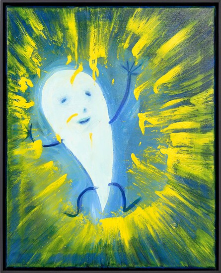 Sebastian Tröger, Die Lust, 2022 &ndash; 42cm x 52cm; Öl und Acryl auf Leinwand; Foto: Tim Hufnagl