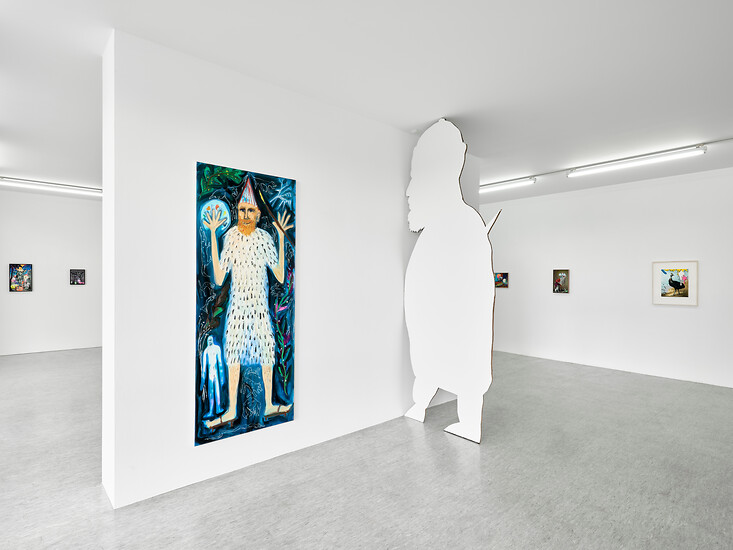 Ausstellungsansicht „Sei mein Freund” Sebastian Tröger und Steve Viezens &ndash; Foto: Tim Hufnagl