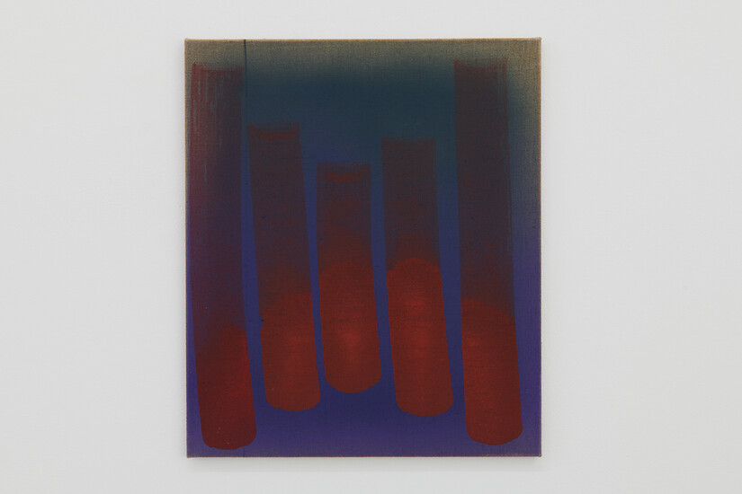 23_1_24, 2023 &ndash; 60 x 51 cm; Vinylfarbe auf Leinwand; Foto: Annette Kradisch