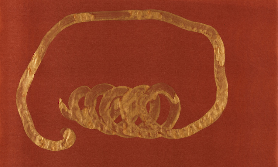 o. T. (Die geübte Hand weiß es oft viel besser als der Kopf) Blatt 21, 2017 &ndash; 43,4 x 71,7 cm; Tusche auf Papier