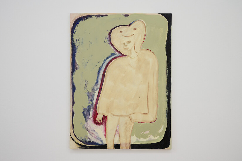 Polarisieren, 2026 &ndash; 80 x 60 cm; Mischtechnik auf Leinwand; (Foto: Annette Kradisch)