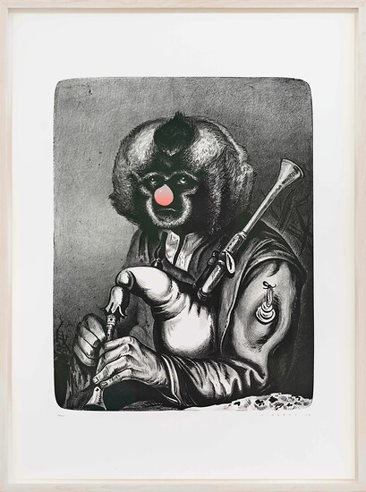 Steve  Viezens, noch ohne Werksbezeichnung, 2018 &ndash; Ed. 10; 70,5cm x 52,5cm; Lithografie und Siebdruck auf Papier; Foto: Tim Hufnagl