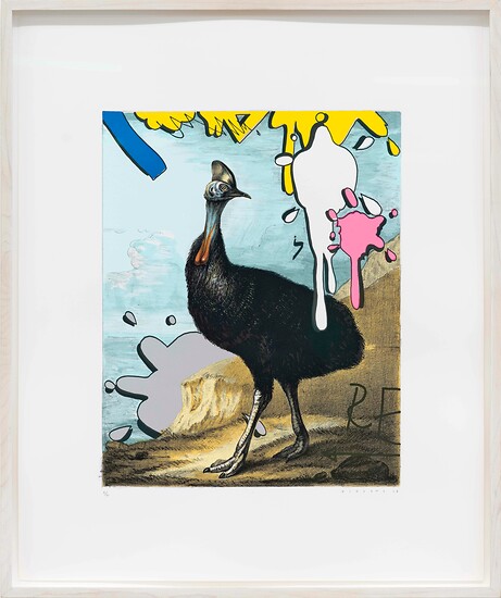 Steve  Viezens, noch ohne Werksbezeichnung, 2018 &ndash; Ed. 10; 64,5cm x 54,5cm; Lithografie und Siebdruck auf Papier; Foto: Tim Hufnagl