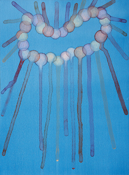 lichten (17), 2021 &ndash; 19 x 14 cm; Aquarell, Papier; Foto: Annette Kradisch